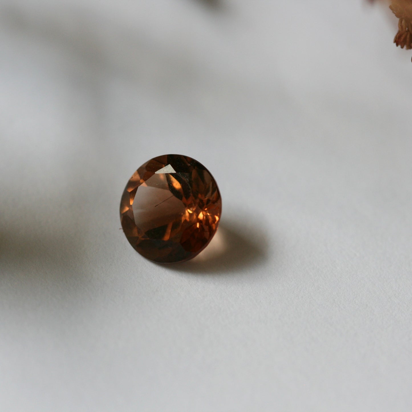 3.1ct Champagne Topaz - Round Cut - 9mm