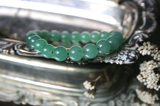 8mm Round Aventurine Bead Bracelet