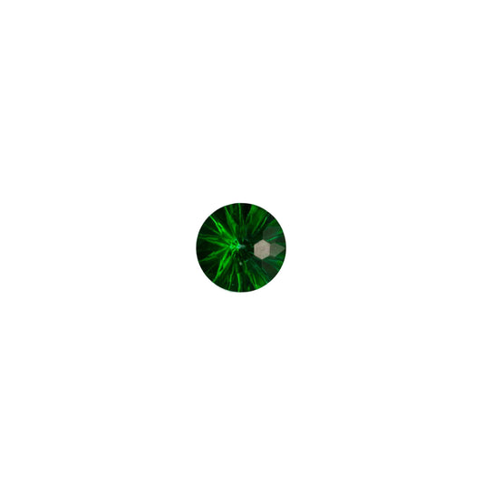 2.3ct Green Topaz - Round Flower Cut - 8mm