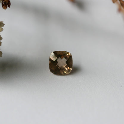 1.8ct Champagne Topaz - Cushion Cut - 7.1x7mm