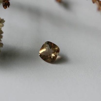 1.8ct Champagne Topaz - Cushion Cut - 7.1x7mm