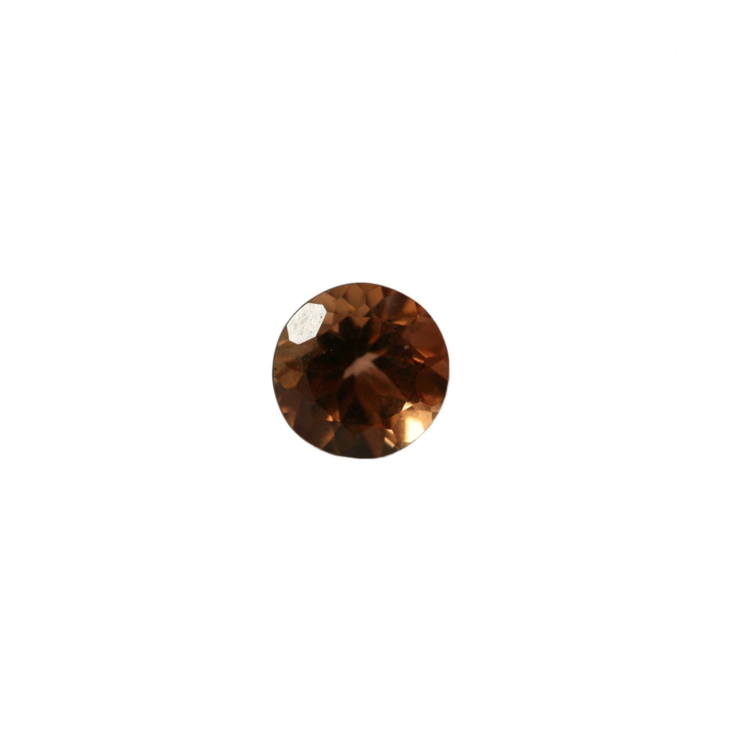 3.1ct Champagne Topaz - Round Cut - 9mm
