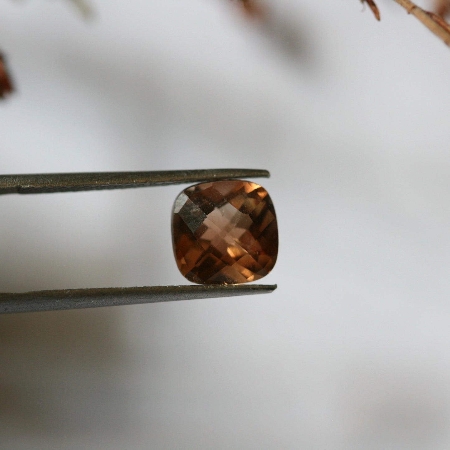 1.6ct Champagne Topaz - Cushion Cut - 7.1mm