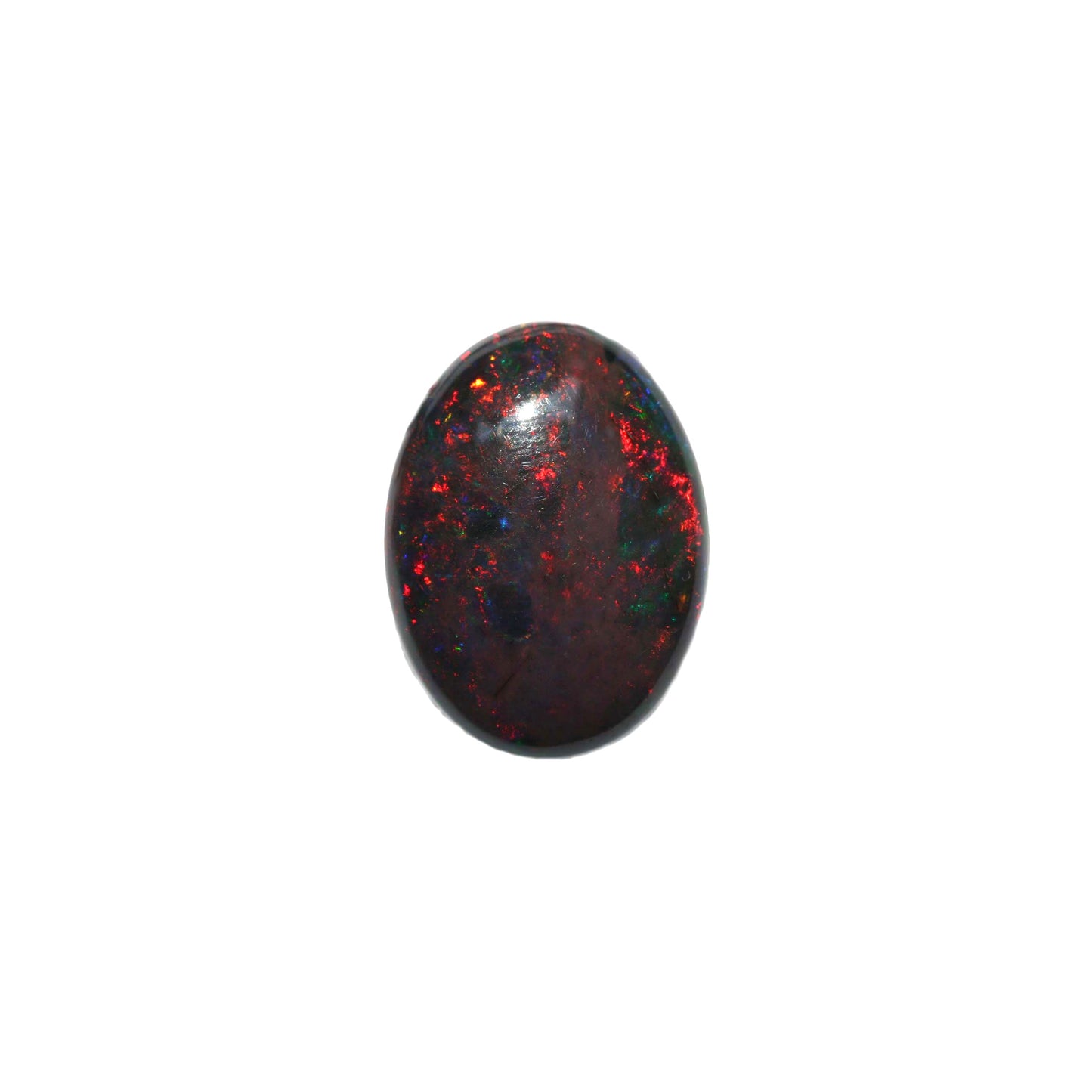 6.7ct Black Opal - Oval Cabochon - 18.4x13.6mm
