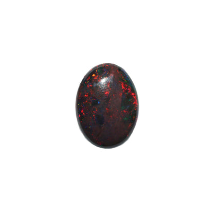 6.7ct Black Opal - Oval Cabochon - 18.4x13.6mm