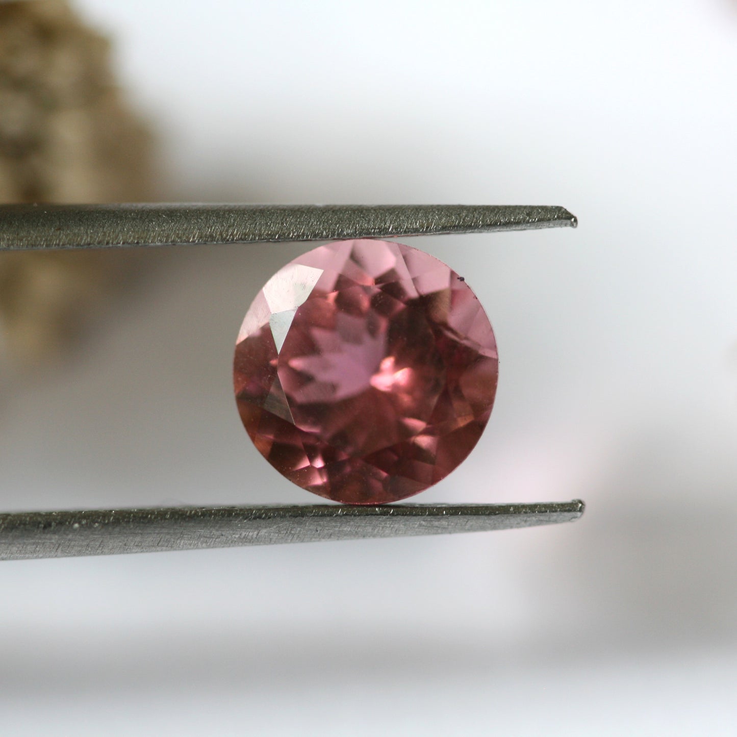 1.4ct Pink Tourmaline - Round Cut - 7.1mm