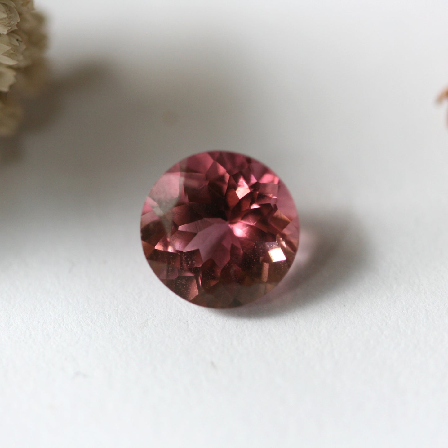 1.4ct Pink Tourmaline - Round Cut - 7.1mm
