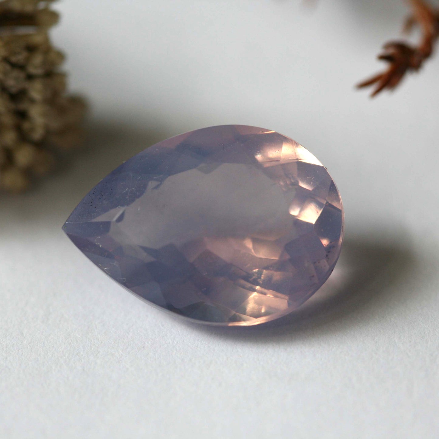 9.7ct Lavender Quartz - Pear Cut - 18x13mm