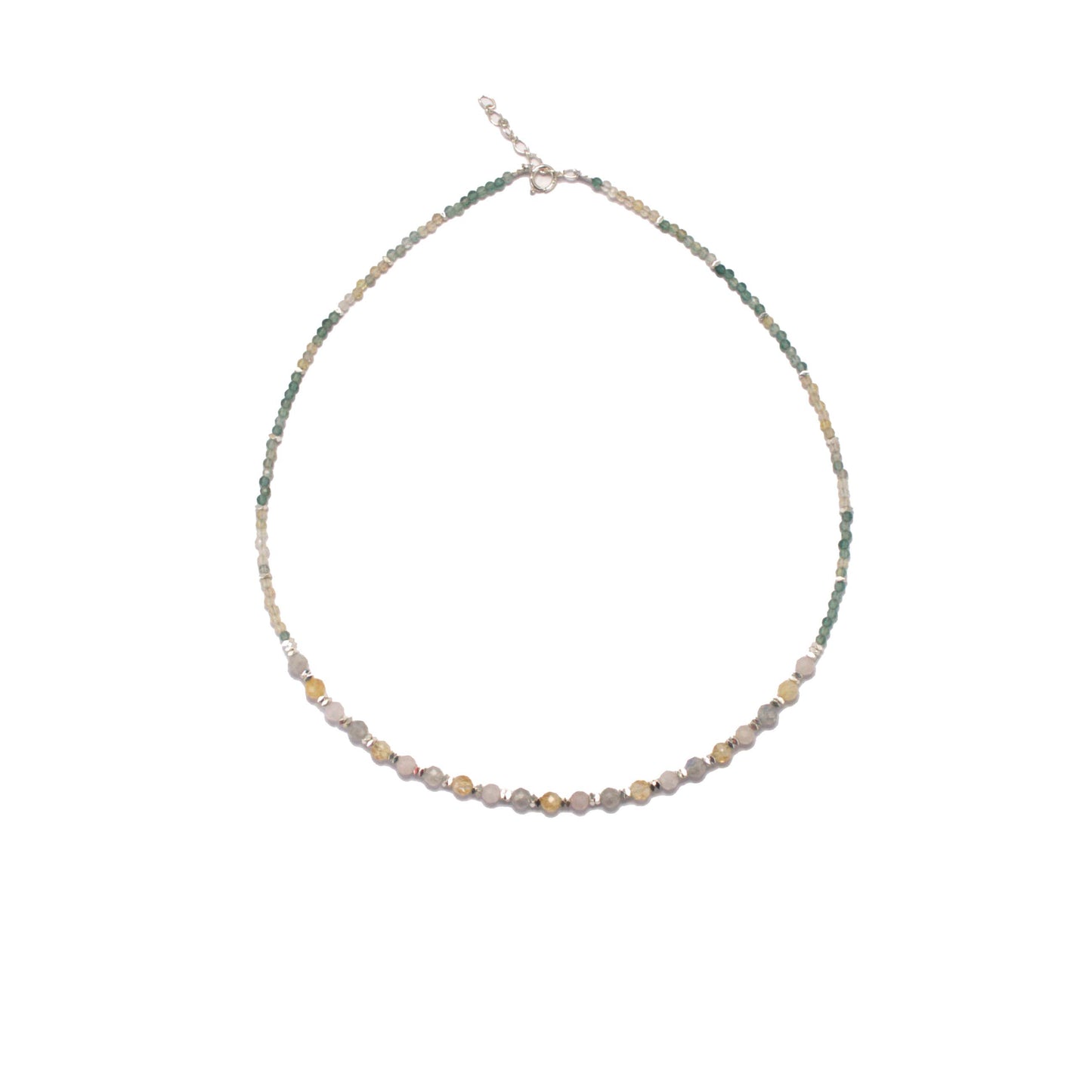 43cm Silver & Quartz Necklace